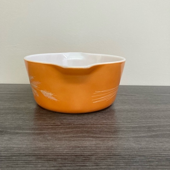 Pyrex Vintage Autumn Harvest Wheat Serving Casserole Dish 1.5 L 474-B - Picture 2 of 6